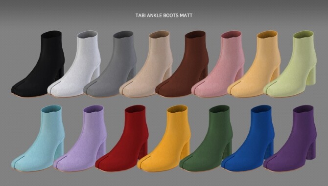 Sims 4 Tabi ankle boots at MMSIMS