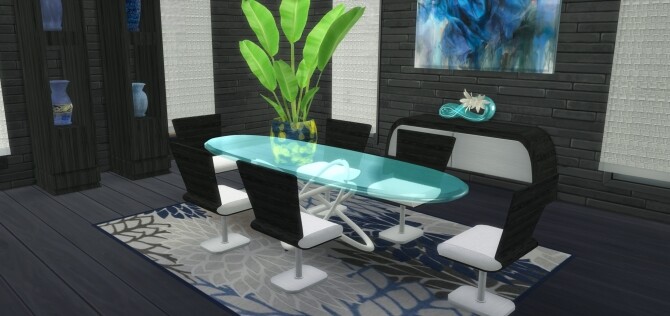 Sims 4 Georgio Dining room at LIZZY SIMS