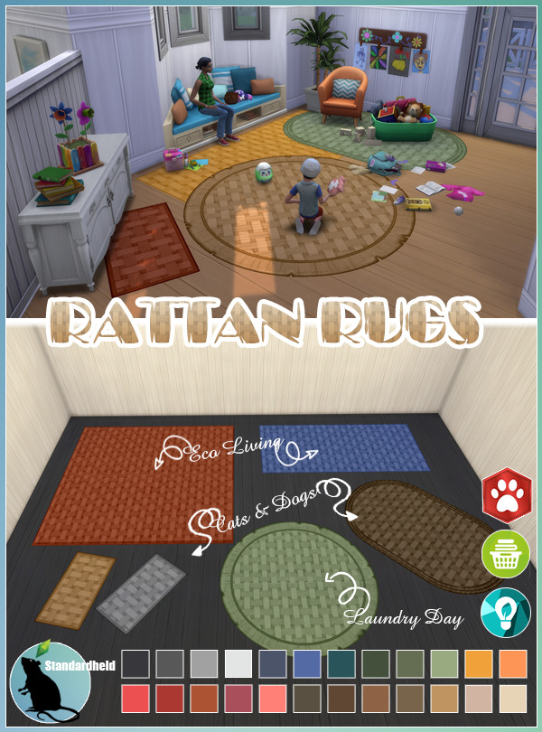 Sims 4 Rattan Rugs at Standardheld