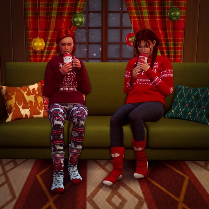 Sims 4 Sharing Christmas Pose Pack at Katverse