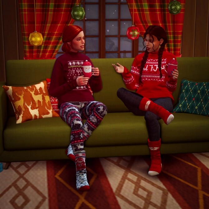 Sims 4 Sharing Christmas Pose Pack at Katverse