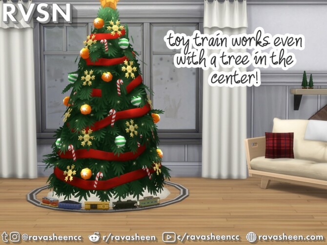 Sims 4 Right On Track Toy Train by RAVASHEEN at TSR