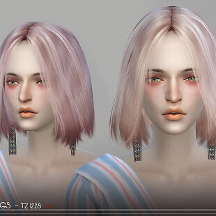 Hair 132B (Ginko) at May Sims » Sims 4 Updates