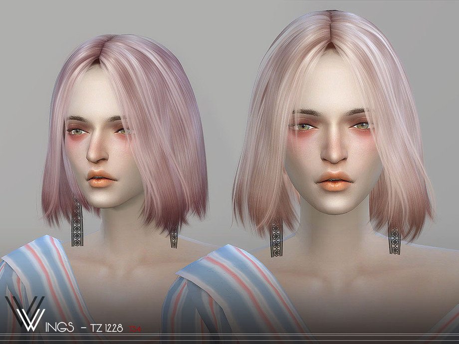 Wings Tz1228 Hair By Wingssims At Tsr Sims 4 Updates