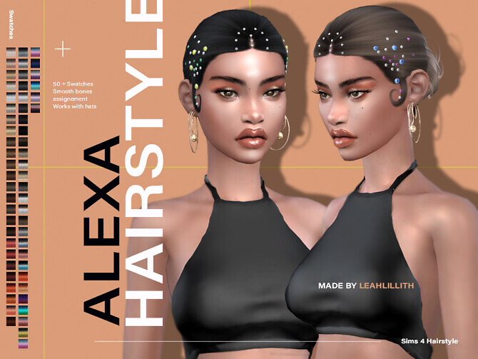 Sims 4 Alexa Hairstyle by LeahLillith at TSR