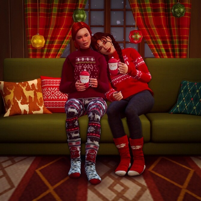 Sims 4 Sharing Christmas Pose Pack at Katverse