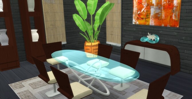 Sims 4 Georgio Dining room at LIZZY SIMS