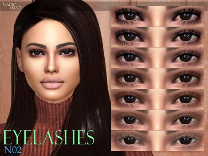 Sims 4 Eyelashes N02 by MagicHand at TSR