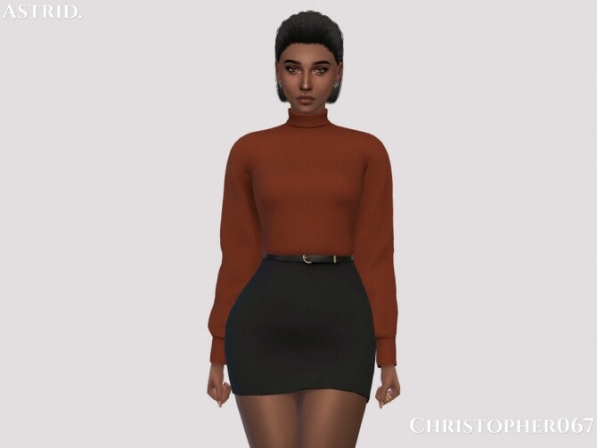 Sims 4 Astrid Top by Christopher067 at TSR