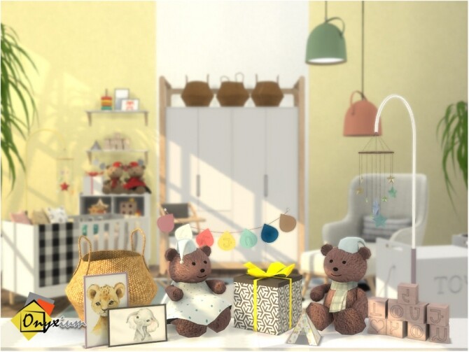 Sims 4 Monarch Nursery Decor Materials by Onyxium at TSR
