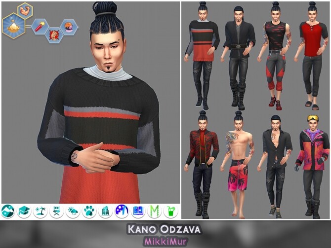 Sims 4 Townies for Mt. Komorebi | Boys at MikkiMur