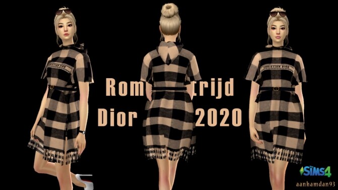 Sims 4 Paris Fashion Week 2020 Short Dress at Aan Hamdan Simmer93