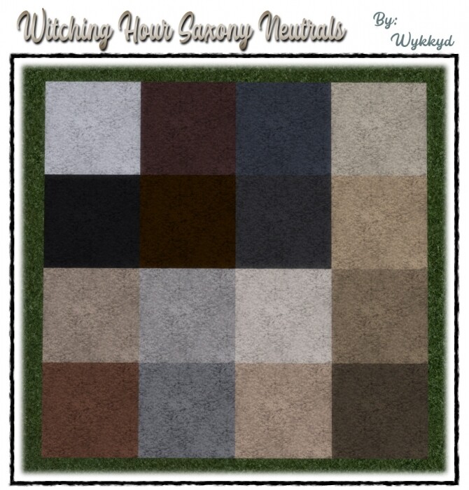 Sims 4 Witching Hour Saxony Deluxe Carpeting (Neutrals) by Wykkyd at Mod The Sims