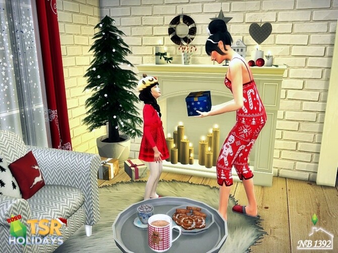 Sims 4 Holiday Wonderland Bedroom by nobody1392 at TSR