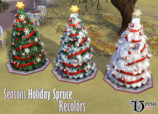 Sims 4 Christmas trees at Virelai