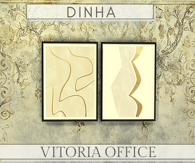 Sims 4 Vitoria Office at Dinha Gamer