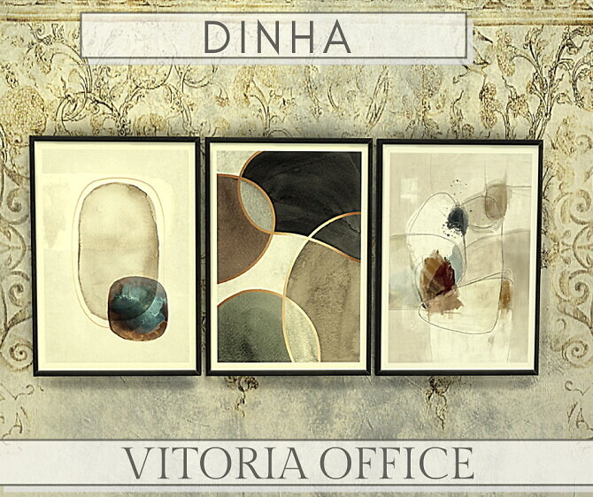 Sims 4 Vitoria Office at Dinha Gamer