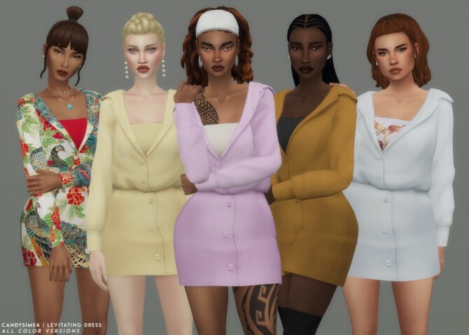 Sims 4 LEVITATING DRESS at Candy Sims 4