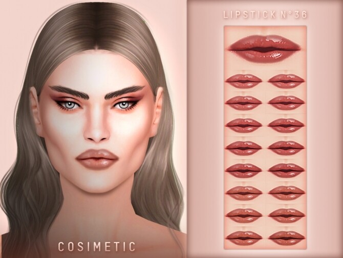 Sims 4 Lipstick N36 by cosimetic at TSR