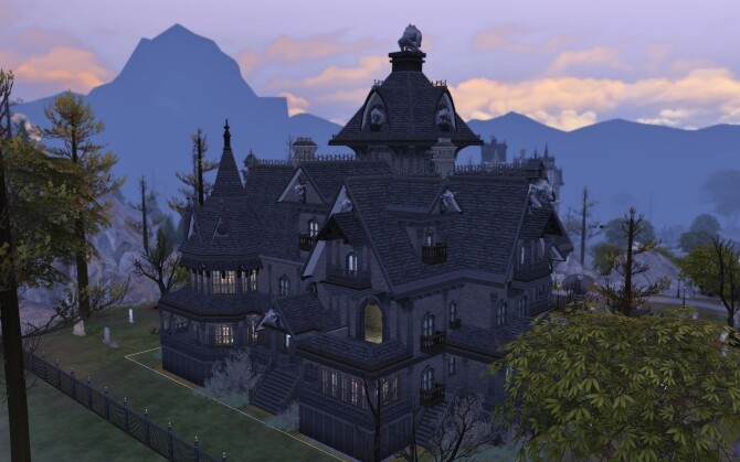 Sims 4 The Straud Mansion by alexiasi at Mod The Sims