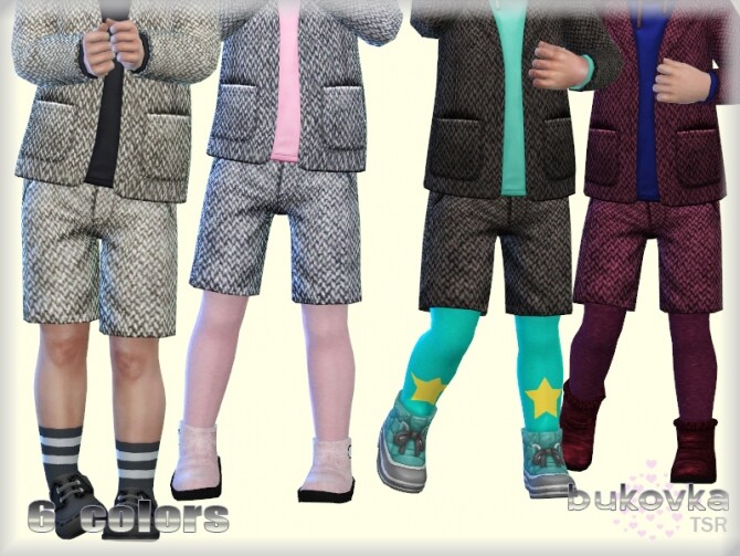 Sims 4 Short Tweed by bukovka at TSR