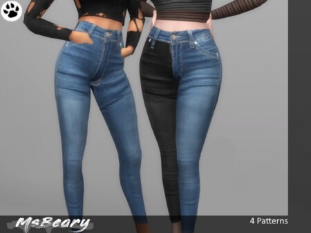 Two Tone Denim Jeans by MsBeary at TSR