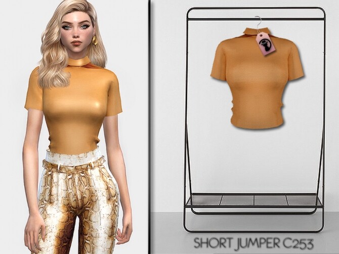 Sims 4 Set Short Jumper C253 by turksimmer at TSR