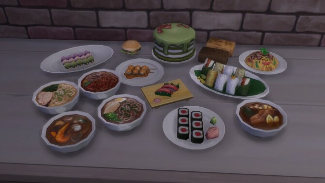 Sims 4 A.I. Upscaled Food by Cowplants Cake at Mod The Sims