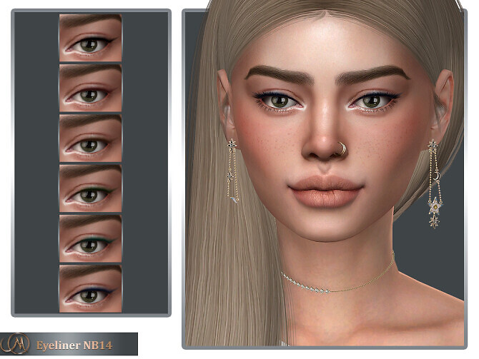 Sims 4 Eyeliner NB14 at MSQ Sims