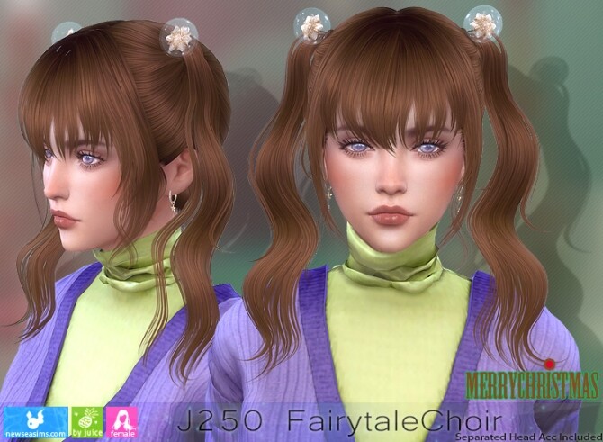 Sims 4 J250 Fairytale Choir hair (P) at Newsea Sims 4