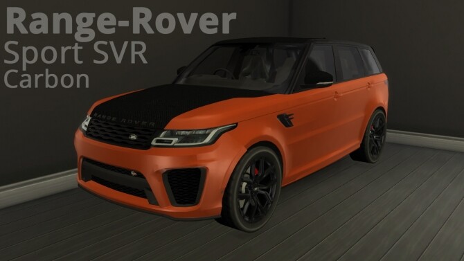 Sims 4 Range Rover Sport SVR Carbon by LorySims at LorySims