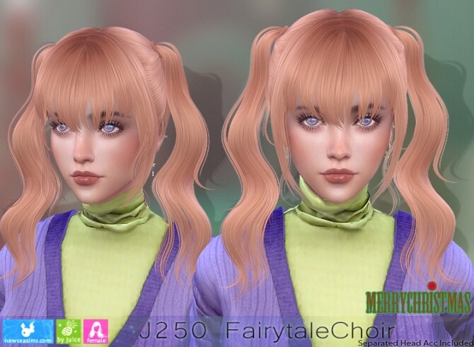 Sims 4 J250 Fairytale Choir hair (P) at Newsea Sims 4