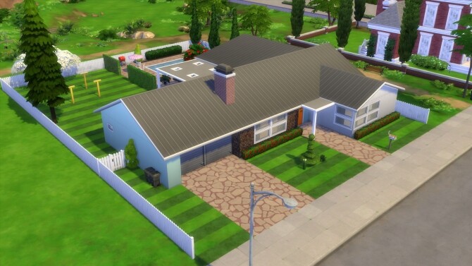 Sims 4 Modern Retro House by SimRedas at Mod The Sims
