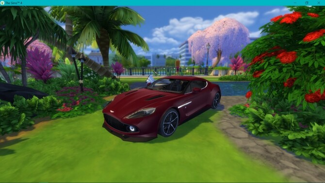 Sims 4 Aston Martin Vanquish Zagato at LorySims