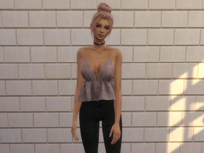 Sims 4 Crochet Top by chrimsimy at TSR
