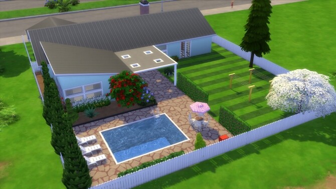 Sims 4 Modern Retro House by SimRedas at Mod The Sims