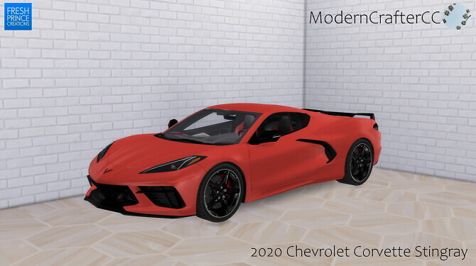 Sims 4 2020 Chevrolet Corvette Stingray at Modern Crafter CC