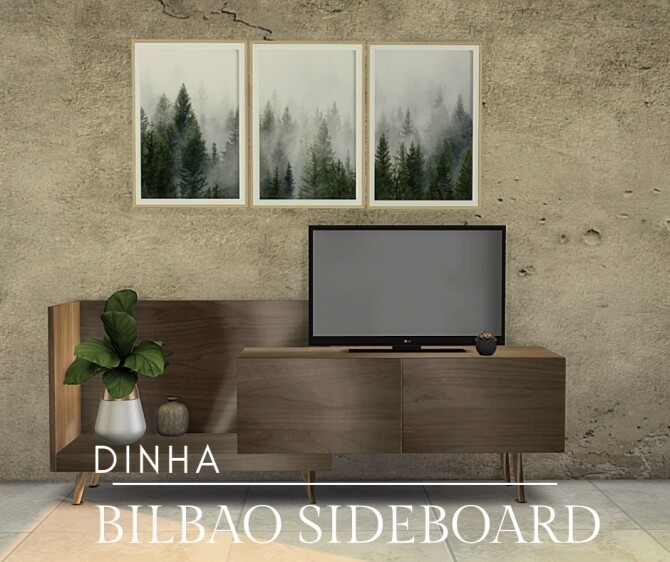 Sims 4 Bilbao Sideboard at Dinha Gamer