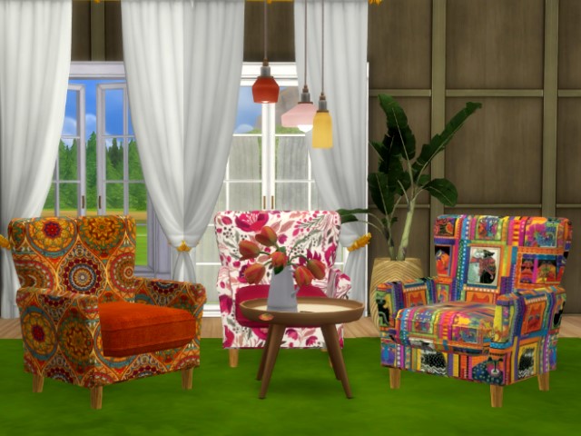 Sims 4 Armchair by Oldbox at All 4 Sims
