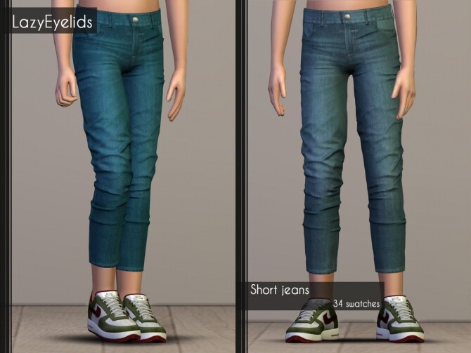 Sims 4 Layerd hoodie, Short jeans & High neck tanktop at LazyEyelids