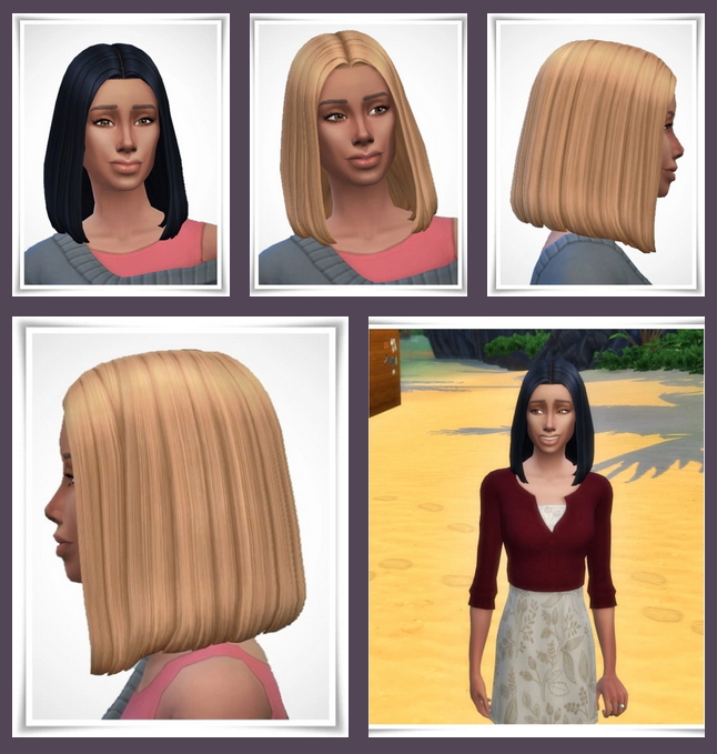 Sims 4 BobBlunt to Shoulder Hairs at Birksches Sims Blog