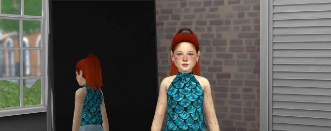 Sims 4 JAKELLINE HAIR V1 & V2 + KIDS AND TODDLER at REDHEADSIMS