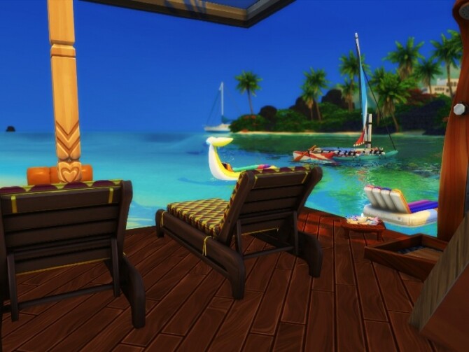 Sims 4 Wave holiday rental by GenkaiHaretsu at TSR