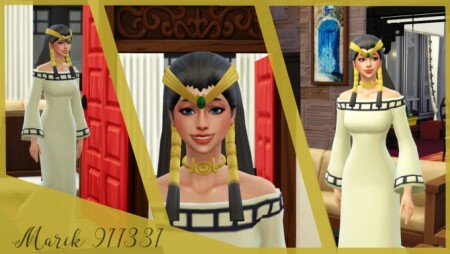 Ishizu Ishtar set: hair, outfit, necklace & tiara at Marik911331