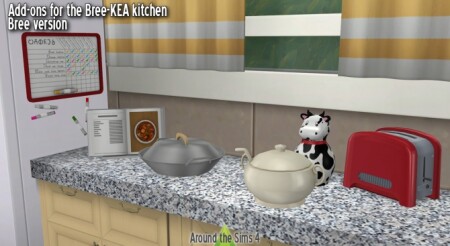 Bree-KEA kitchen clutter add-on at Around the Sims 4