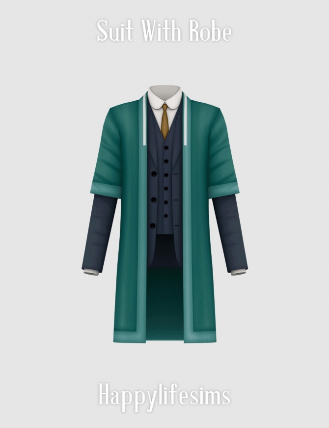 Simulator Robes Suit With Robe at Happy Life Sims » Sims 4 Updates