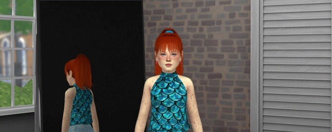 Sims 4 JAKELLINE HAIR V1 & V2 + KIDS AND TODDLER at REDHEADSIMS