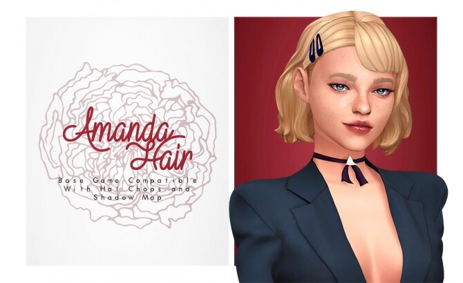 Sims 4 Amanda Hair at Isjao