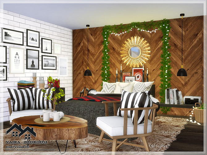 Sims 4 VAIRA Bedroom by marychabb at TSR