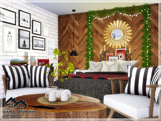 Sims 4 VAIRA Bedroom by marychabb at TSR